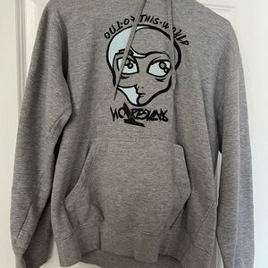 Gray Graphic Hoodie